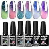 Allenbelle Smalto Semipermante Per Unghie Kit In Gel Uv Led Smalti Semipermanenti Per Unghie Nail Polish UV LED Gel Unghie(Kit di 6 pcs 7.3ML/pc) (TC-6PC-002)
