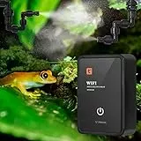 Sistema di Nebulizzazione per Rettili, Diealles Shine Umidificatore per Rettili Automatico con Fogger Nebbia Sprinkler Regolabile, Sistema di Irrigazione per Terrari Piante