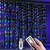 Anpro Catena Luminosa Stringa Luci - USB 320 LED Stringa di luce multicolore, Modalità 8 di lampeggiamento remoto,Festa di nozze Giardino di casa Camera da letto Decorazione di pareti interne esterne
