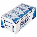Frisk White, Microcompressa Senza Zucchero, Integratore Alimentare di Vitamina D, Freschezza Immediata, Gusto Peppermint, Confezione da 12 astucci