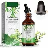 Olio Essenziale di Rosmarino Puro, per Crescita e Riduzione Della Caduta dei Capelli, Trattare la Pelle e Migliorare il Sonno