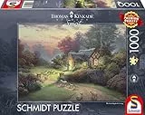Schmidt Spiele Thomas Kinkade, Spirit Cottage del Buon Pastore, Puzzle da 1000 Pezzi, Multicolore, 59678