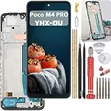 YHX-OU 6.43' Nero Incell Display per Xiaomi Poco M4 PRO MZB0B5VIN 2201117PI 2201117PG LCD Schermo Touch Screen Digitizer Assemblea E Strumenti di Installazione