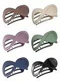 Kavya Fermaglio Capelli Donna 6 Pcs Pinze Per Capelli, Antiscivolo Mollettone Capelli Donna, Stile Francese Accessori Capelli (Smerigliato)
