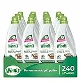 Winni's - Detersivo per Bucato a Mano Ipoallergenico, 240 Lavaggi, Liquido Fragranza Sapone di Aleppo, Adatto alle Pelli più Sensibili, con Materie Prime di Origine Vegetale, 750 ml x 12