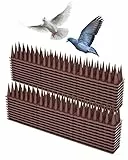 XDQQ Spuntoni Dissuasori per Piccioni,Repellente per Uccelli, per Balcone Terrazza Finestra da Esterno（20pcs Marrone）