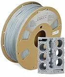 OVERTURE Super PLA+ Filamento 1.75mm, Toughness Enhanced PLA Plus, 1kg Bobina(2.2lbs), Precisione Dimensionale +/- 0.03 mm, per Stampante 3D (Grigio Chiaro)