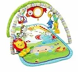Fisher-Price CHP85 Palestrina della Foresta con 3 Livelli di Gioco, 5 + 1 giocattoli, Musica e Suoni, Morbido Tappetino Facilmente Lavabile, per Neonati da 0+ Mesi, Imballaggio Standard