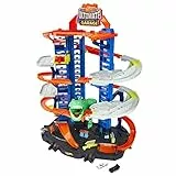 Hot Wheels City Robo T-Rex Ultimate Garage Modalità multigiocatore a più livelli per riporre auto in scala 100 plus 1 64, idea regalo per bambini dai 5 anni in su, GJL14