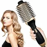 One-Step Spazzola Ad Aria Calda, Spazzola Riscaldata 3 in 1, 2 Velocità e Temp, Cavo Girevole, 1000 W, Tecnologia a Ioni, per Asciugare, Lisciare e Volume Capelli, Rivestimento Ceramica