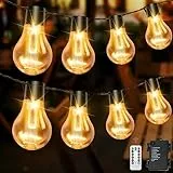 DSLebeen Catena Luminosa Esterno 9M/30FT Luci Led a Batteria 12 A60 LED Luci Natalizie Batteria Decorazione per Casa Caffè Giardino Festa Matrimonio Terrazzo Partito