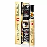 Eveline Cosmetics SOS Lash Booster Siero Per Ciglia 5in1 | 10 ml | Siero Per La Crescita Delle Ciglia | Booster Per Ciglia A Doppio Volume | Balsamo Rinforzante E Addensante | Olio Di Argan