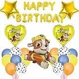 Gxhong Paw Dog Palloncini Compleanno, Dog Patrol Decorazioni Compleanno, Addobbi Compleanno, palloncini gonfiabili palloncini colorati palloncino feste Striscione di buon compleanno