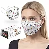 HARD Mascherine FFP2-10 pezzi| Prodotto in Germania | Respiratore confortevole | Delicato sulla pelle e traspirante - OEKO-TEX | confezionati singolarmente - Unicorno