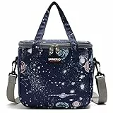 SAMERIO Borsa Termica per Donne Borsa per Il Pranzo Riutilizzabile Borsa Frigo con Cinghia Regolabile e Chiusura con Cerniera per Donna e Bambino Borsa Pranzo per Campeggio Lavoro Scuola
