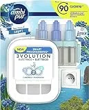 Ambi Pur Profumatore per Ambienti, 1 Diffusore Elettrico Ambiente e 1 Ricarica, Fragranza Fresca Brezza di Capri, tecnologia Elimina Odori, Fino a 90 Giorni di Profumo per Ricarica