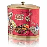 Frollini Ripieni Amaretti Virginia Nocciola, Lampone, Albicocca Incartati Singolarmente Confezione Metallo 200g