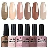 Smalto Semipermanente per Unghie in Gel UV LED 6pcs Kit Manicure Soakoff 10ml de Clavuz - 025