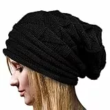 Yuson Girl Cappello Donna Invernale Cappelli Donna Berretti Maglia per Donne (Nero)