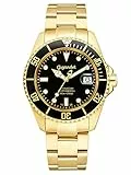 Gigandet Sea Ground Orologio Subacqueo Automatico Analogico Uomo Nero Oro G2-004