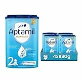 APTAMIL 2 - Latte in Polvere per Neonati dal 6° Mese Compiuto al 12° - 3320 grammi (4 confezioni da 830g)