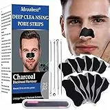 Cerotto Naso Punti Neri, Naso Punti Neri, Strisce per Rimozione Naso Punti Neri, Nose Strips, Strisce Punti Per la Rimozione di Impurità, per la pulizia profonda dei pori, 25 pc