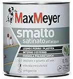 Maxmeyer Smalto All'Acqua Poliuretanico Satinato Bianco 0,75 L