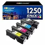 GPC Image Compatibili per Dell 1250c 1250 Cartucce di Toner Sostituzione per C1765nfw C1765nf C1760nw 1350cnw 1355cn 1355cnw C1760 C1765 (Nero Ciano Magenta Giallo, 4-Pack)