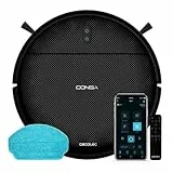 Cecotec Robot aspirapolvere Conga 999 Origin Genesis. Tecnologia Random, 1000 Pa, 2 spazzole laterali, Autonomia 120 Minuti, 6 Programmi, App Remote Control