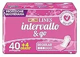 LINES INTERVALLO Ripiegato, Confezione da 44 Proteggislip