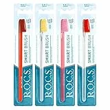 R.O.C.S. Spazzolino Da Denti - Classic Medium-sistema di spazzolatura intelligente-sviluppato in collaborazione con i dentisti-Spazzolatura intelligente-setole di alta qualità