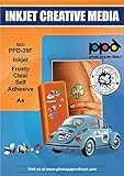 PPD A4 20 Fogli Di Carta Vinile Adesiva Semi-Trasparente Per Stampanti Inkjet - PPD-39F-20