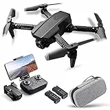 Goolsky Drone con doppia telecamera 4K, sensore di gravità per il volo, funzione di foto/video con un solo gesto e mantenimento dell'altitudine in modalità Headless, per adulti e bambini