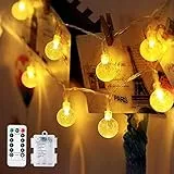 Catena Luminosa Esterno, Impermeabile 10M 80 LED , TOPYIYI illuminazione Giardino, Luci a Batteria per Partito, Feste, Matrimoni, Albero di Natale,Regali