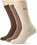 PUMA 7312 Sport Socks (3 Pack) Calzini, Marrone Chiaro Melange, 35-38 Unisex-Adulto
