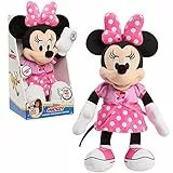 Minni - morbido peluche musicale, basta premere la manina per attivare la musica, con funzione sonora e luminosa, 28 cm, giocattolo per bambini dai 12 mesi, MCN21000, Giochi Preziosi