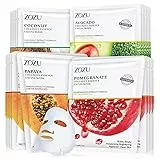 ZOZU Maschera Viso Purificante in Tessuto - 8 Set Skincare Viso Completo per Benessere e Cura della Pelle