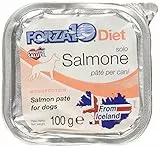 Forza 10 Dog Diet Solo Salmone, 1 Vaschetta, 100 gr
