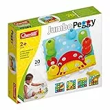Quercetti 2270 Quercetti-2270 Jumbo Peggy-Early Learning Button Art Game Construction Plugging Toys