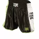 LEONE 1947, Training Pantaloncino Kick-thai, Unisex – Adulto, Nero, L, AB760
