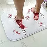 Generico Tappetino da bagno per bagno e toilette – Colour Changing Sheet Turns Red When Wet, Blood Bath Mat Colour Changing, Halloween Bloody Colour Changing Bath Mat