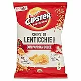 Cipster di Lenticchie Rosse alla Paprika, Forma Iconica e Gusto Croccante, 80g