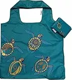 Chilino Borsa per la Spesa Pieghevole, Grande e Stabile, Ecologica, Poliestere, Verde Tartaruga, 47 x 41 cm