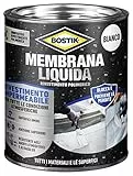 Bostik Membrana Liquida Rivestimento Polimerico impermeabilizzante elastico Bianco Latta 1kg