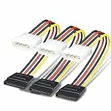 BENFEI Cavo di alimentazione da Molex a SATA a 4 pin (SATA a Molex), 25 cm