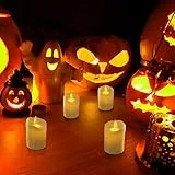 Diyife Candele a LED, [12 Pezzi] Candele a LED con Fiamme Danzanti realistiche, Candele LED Set Luci con Batterie per Decorazione di Casa,Halloween, Natale, Matrimoni Partito (3 Colori)