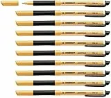 Penna Roller a inchiostro Gel - STABILO pointVisco - Confezione da 10 - Nero