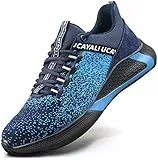 UCAYALI Scarpe Antinfortunistiche Uomo Antiscivolo Scarpe Lavoro con Punta in Acciaio Traspiranti Scarpe Sportive di Sicurezza Blu Gr.44