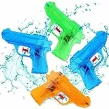 colmanda 4 Pezzi Pistole ad Acqua per Bambini, Piccola Pistola ad Acqua Pistole ad Acqua Schiuma Acqua Pistola Squirt, Pistole ad Acqua Giocattolo per All'aperto Divertimento