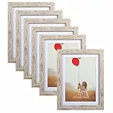 EYMPEU Cornice Foto, Cornice 13x18, Portafoto Rustico, Decorazione per la Casa, Azienda, Scuola, Set da 6